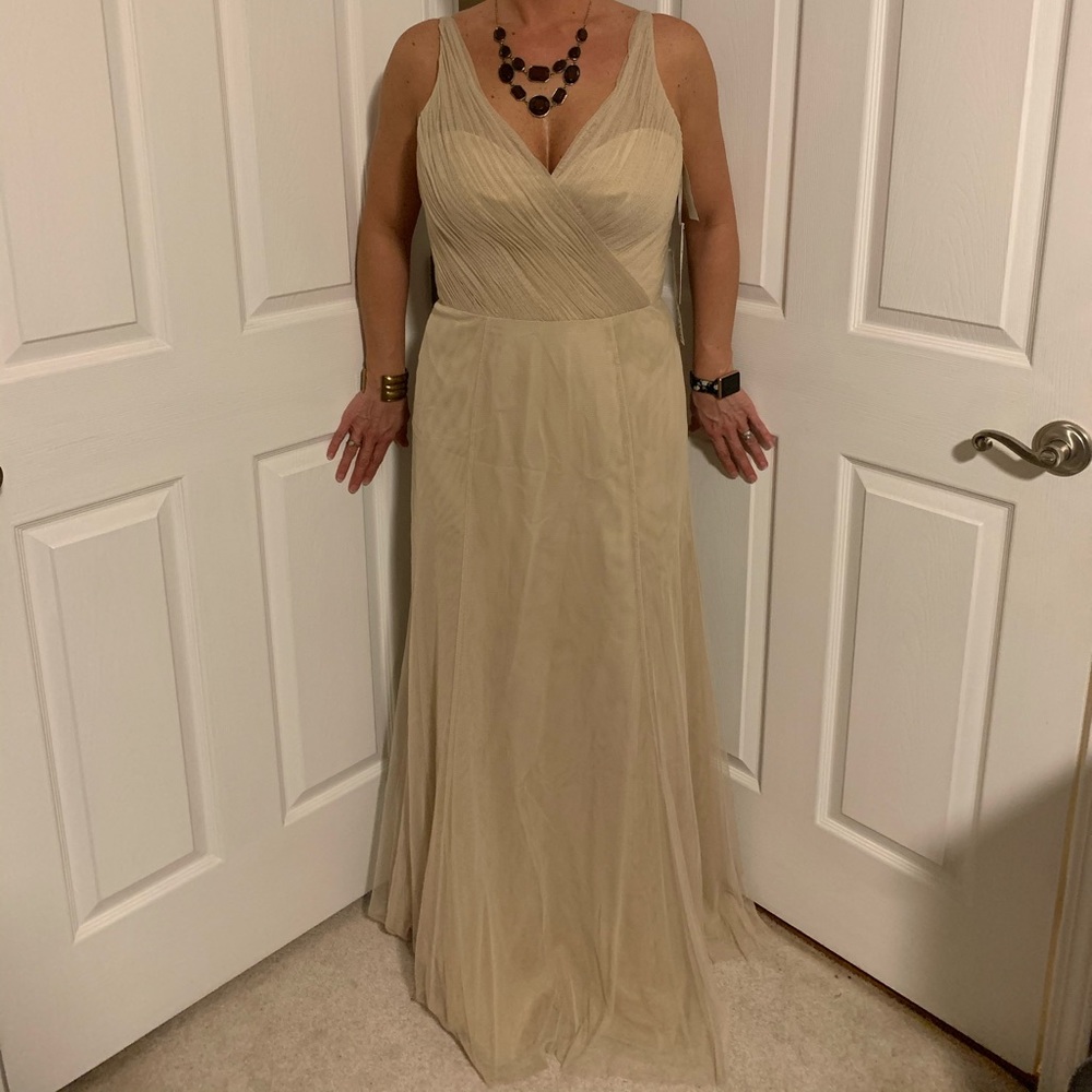 Sand/Latte Colored Evening Gown
